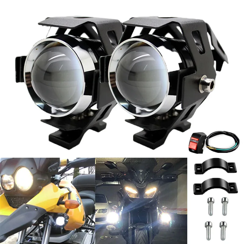 Led Motorcycle Headlight with Abgle Eyes 125W Additional Spotlights Fog Lights Universal Motorbike Auxiliary U7 LED Driving Lamp 
Led Motorcycle Headlight with Abgle Eyes 125W Additional Spotlights Fog Lights Universal Motorbike Auxiliary U7 LED Driving Lamp