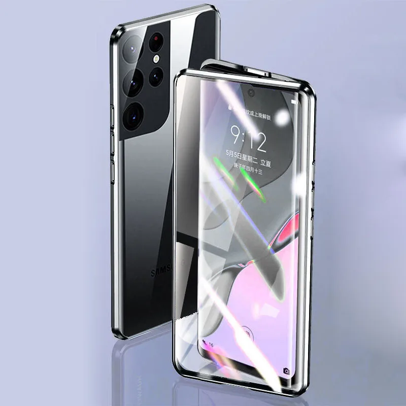 All-inclusive Phone Case For Samsung Galaxy S22 Plus S22ultra S22+ Magnetic Double-sided Glass Case Lnes Cover Anti-fall Coque
All-inclusive Phone Case For Samsung Galaxy S22 Plus S22ultra S22+ Magnetic Double-sided Glass Case Lnes Cover Anti-fall Coque
