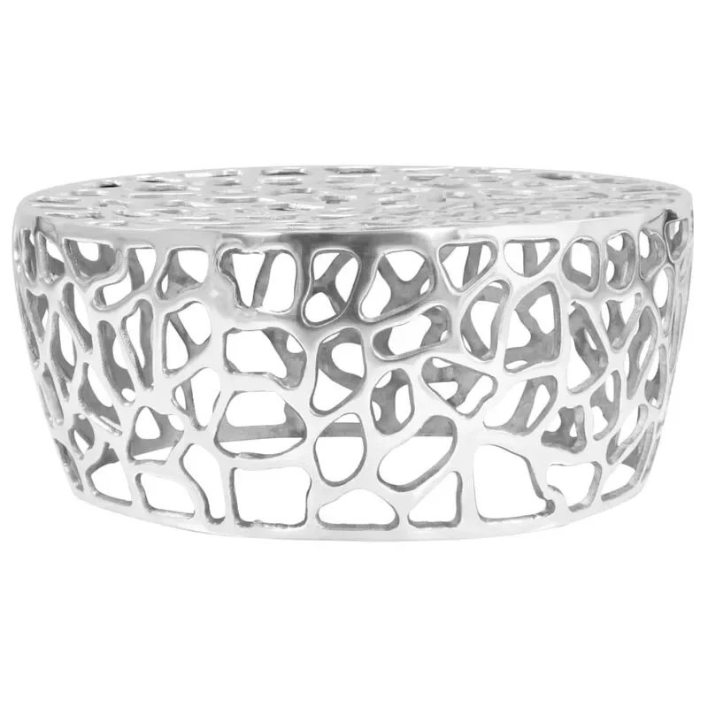 NEW2023 Features a hollow design Cast aluminum coffee table 70x30 cm silver side table, coffee table or sofa table
NEW2023 Features a hollow design Cast aluminum coffee table 70x30 cm silver side table, coffee table or sofa table