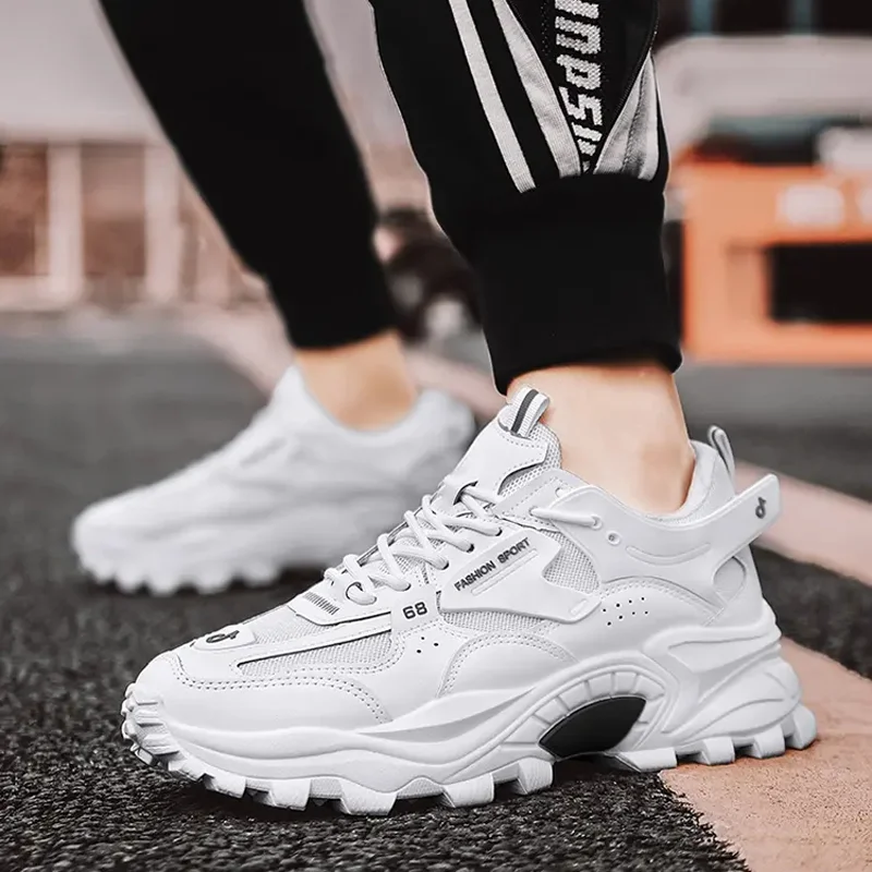 Men's Thick Sole Casual Shoes Mesh Comfortable Breathable Student Sneakers Trendy Anti Skid Damping Male Outdoor Sports Shoes
Men's Thick Sole Casual Shoes Mesh Comfortable Breathable Student Sneakers Trendy Anti Skid Damping Male Outdoor Sports Shoes