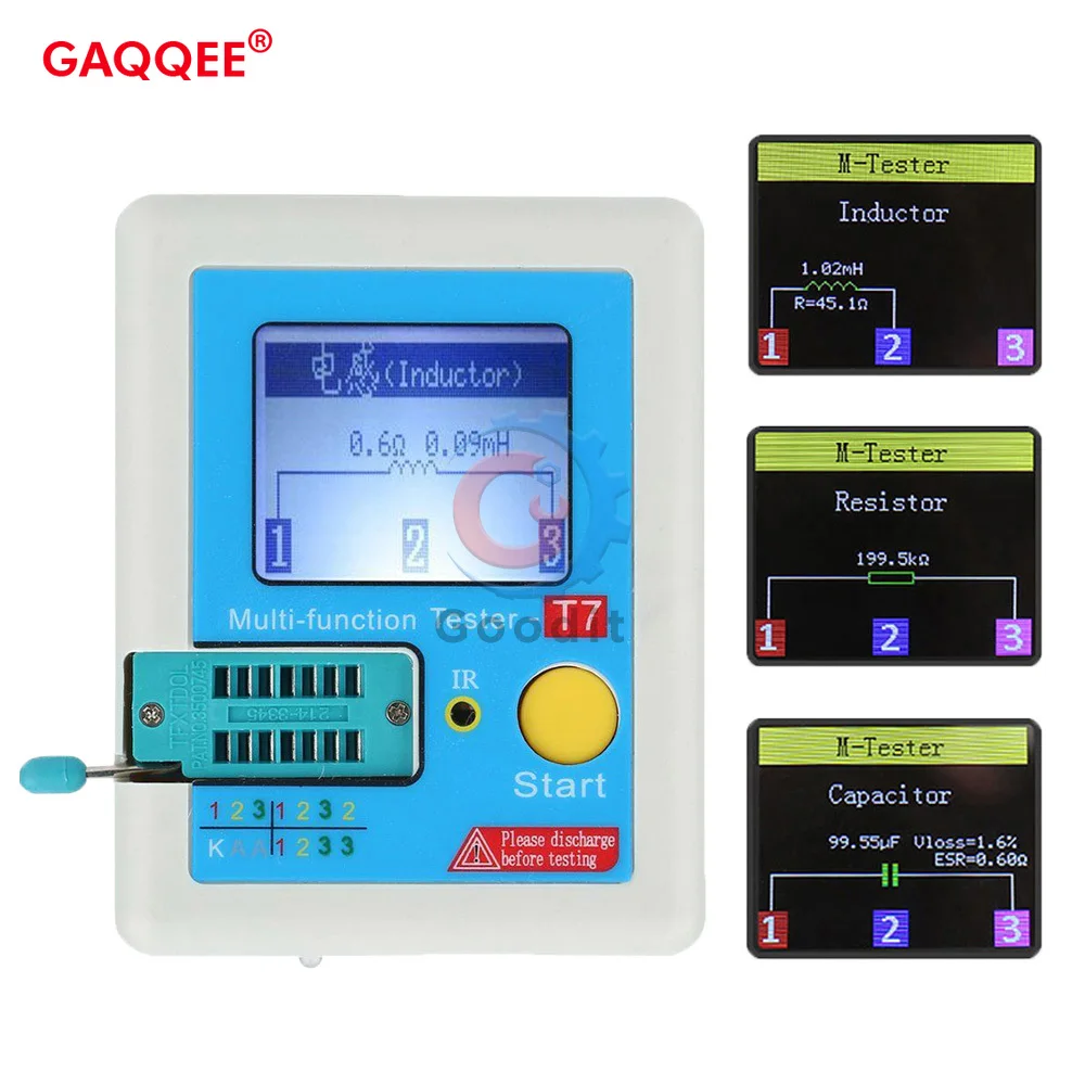 TC-T7-H TCR-T7 LCR-TC1 High Precision Transistor Tester Diode Triode Capacitance ESR MOS/PNP/NPN LCR MOSFET TFT LCD Screen Test
TC-T7-H TCR-T7 LCR-TC1 High Precision Transistor Tester Diode Triode Capacitance ESR MOS/PNP/NPN LCR MOSFET TFT LCD Screen Test