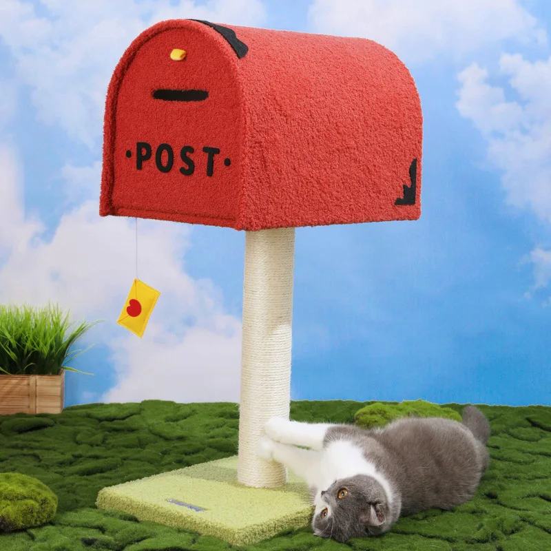 Letterbox Cat Climbing Frame Sisal Column Cat Nest Elastic Rope Toy Double Door Cat Jumping Platform Pet Supplies
Letterbox Cat Climbing Frame Sisal Column Cat Nest Elastic Rope Toy Double Door Cat Jumping Platform Pet Supplies