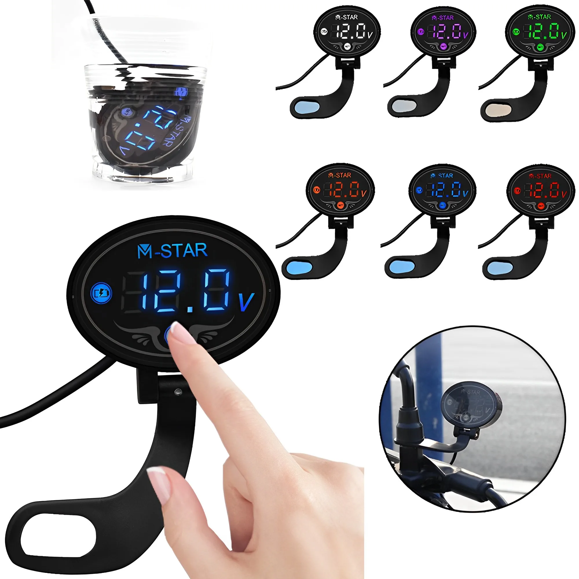 Motorcycle LED Digital Voltmeter Battery Voltmeter Waterproof Dust-proof Voltmeter Digital Display Voltage Meter Tester DC 9-24V
Motorcycle LED Digital Voltmeter Battery Voltmeter Waterproof Dust-proof Voltmeter Digital Display Voltage Meter Tester DC 9-24V