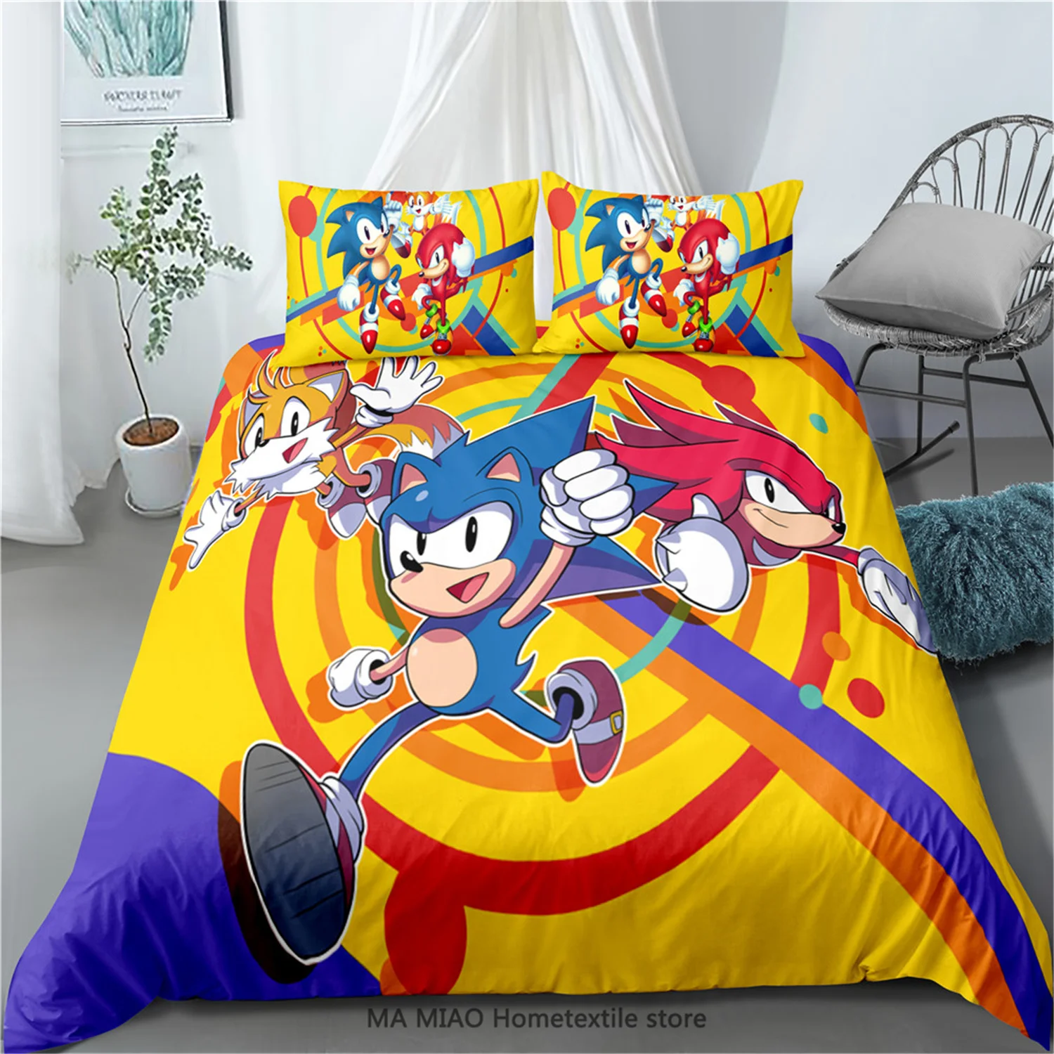 Sonic Bedding Sets US/Europe/UK Size Sonic Quilt Cover Kids Cartoon Duvet Cover Pillowcase Adult Baby Children Gift
Sonic Bedding Sets US/Europe/UK Size Sonic Quilt Cover Kids Cartoon Duvet Cover Pillowcase Adult Baby Children Gift