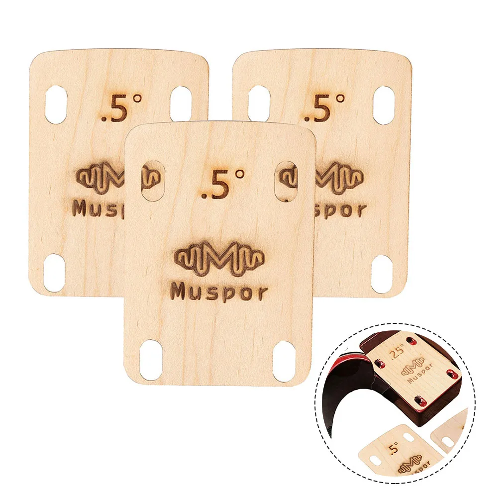 3 PCS Set Electric Guitar Neck Shims Maple Plate 0.5 Degree Replacement Parts For Guitar Masters Electric Guitar Guitarist
3 PCS Set Electric Guitar Neck Shims Maple Plate 0.5 Degree Replacement Parts For Guitar Masters Electric Guitar Guitarist