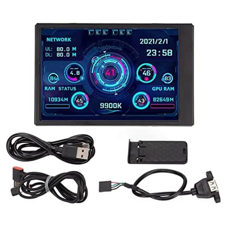 3.5 Inch IPS Type-C Secondary Screen Computer CPU GPU RAM HDD Monitorusb Display For Freely AIDA64 Mini Monitor
3.5 Inch IPS Type-C Secondary Screen Computer CPU GPU RAM HDD Monitorusb Display For Freely AIDA64 Mini Monitor