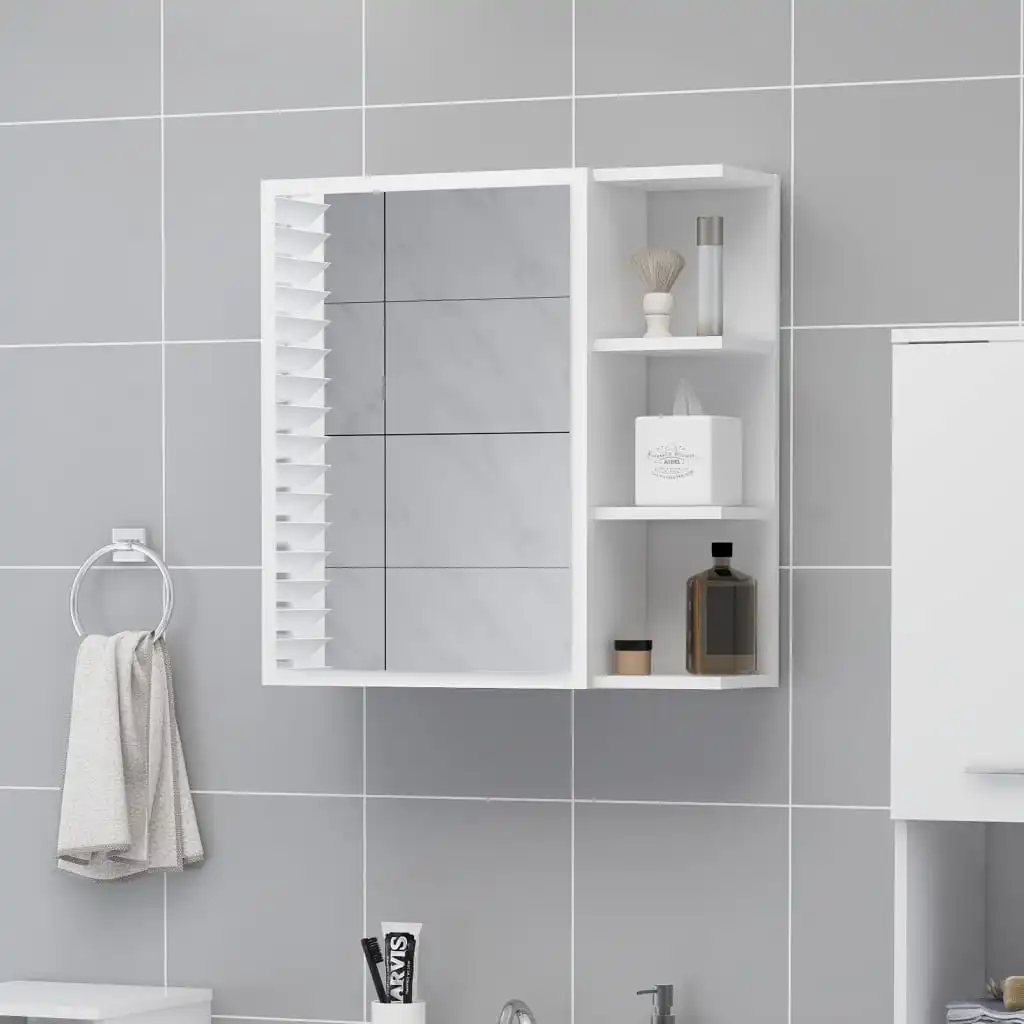 Modern Bathroom Mirror Cabinet Glossy White 62.5X20.5X64cm Chipboard Rectangle Wall Mirror Makeup Authentic Desgin
Modern Bathroom Mirror Cabinet Glossy White 62.5X20.5X64cm Chipboard Rectangle Wall Mirror Makeup Authentic Desgin