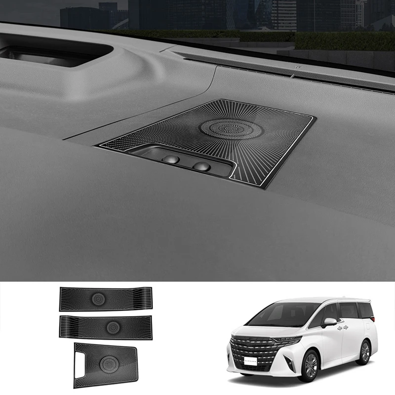 For Toyota Alphard 40 Series 2023+ Stainless Steel Car Styling Dashboard Loudspeaker Cover Interior Trim Replacement
For Toyota Alphard 40 Series 2023+ Stainless Steel Car Styling Dashboard Loudspeaker Cover Interior Trim Replacement