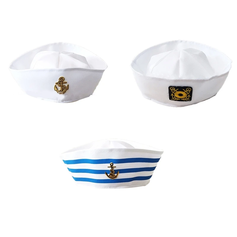 L93F Fashion White Captain Hat Fancy Cosplay Hat Marine Captain Cap Military Hat for Travel Beach Dance Bar Cosplay 
L93F Fashion White Captain Hat Fancy Cosplay Hat Marine Captain Cap Military Hat for Travel Beach Dance Bar Cosplay