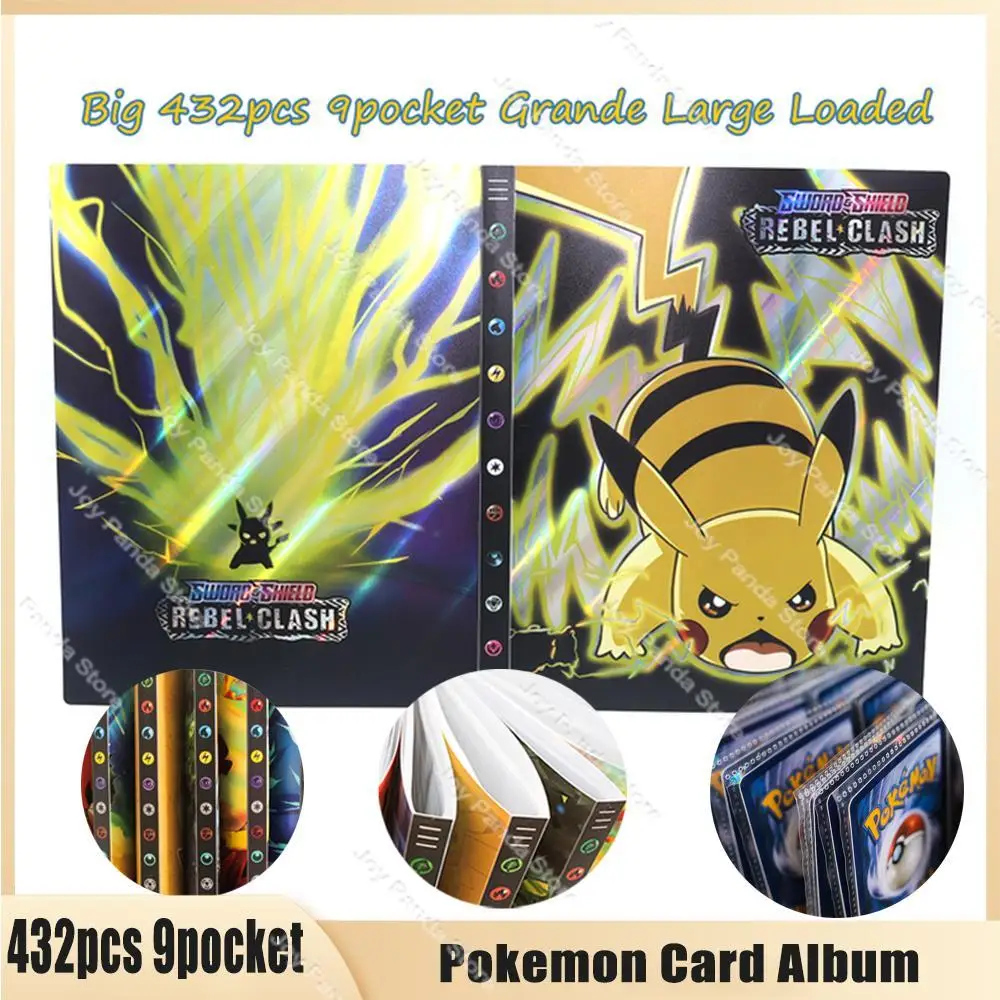 432pcs 9pocket Pokemon Album Storage Card Map Notebook Big Grande Large Loaded Collections Folder VMAX GX EX Holder Collectibles
432pcs 9pocket Pokemon Album Storage Card Map Notebook Big Grande Large Loaded Collections Folder VMAX GX EX Holder Collectibles