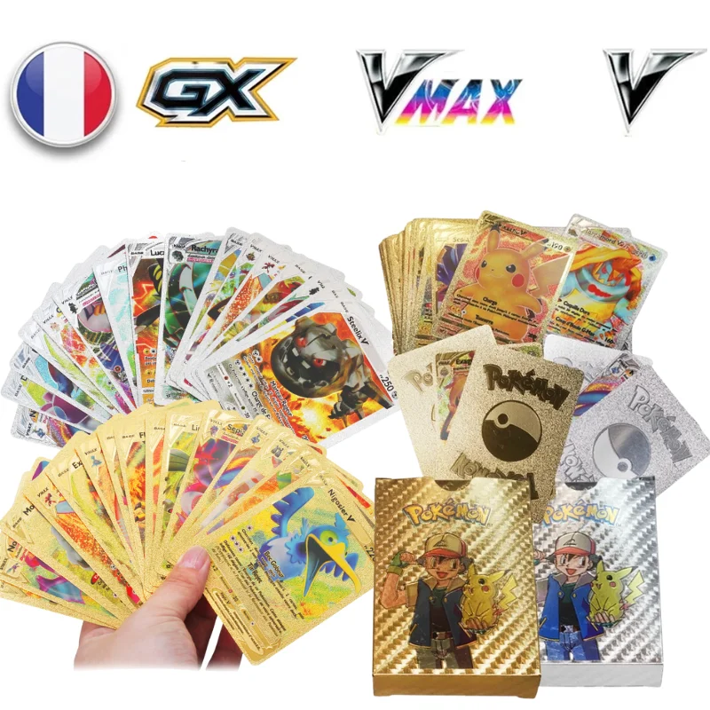 25-50 шт./компл. французские карты из золотой фольги Pokemon Vmax GX Energy Card Charizard Pikachu редкая карточка коллекционная карточка детская игрушка подарочн...
25-50 шт./компл. французские карты из золотой фольги Pokemon Vmax GX Energy Card Charizard Pikachu редкая карточка коллекционная карточка детская игрушка подарочн...
