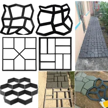 Practical DIY Paving Cement Brick Stone Road Concrete Path Maker Mold Garden Floor Walk Pavement Mold Supplies