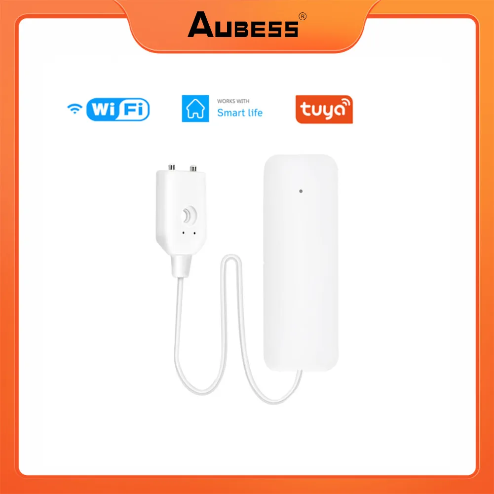 Aubess WIFI Smart Water Leakage Alarm Flood Alert Detector Water Leak Alarm Detection Sensor Overflow Security Alarm System
Aubess WIFI Smart Water Leakage Alarm Flood Alert Detector Water Leak Alarm Detection Sensor Overflow Security Alarm System