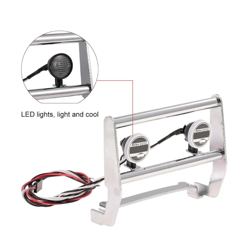 C5AA Передний бампер Металлический передний бампер с 2 светодиодными фонарями Замена для 82046-4 1/10 Автомобильный аксессуар на
C5AA Передний бампер Металлический передний бампер с 2 светодиодными фонарями Замена для 82046-4 1/10 Автомобильный аксессуар на