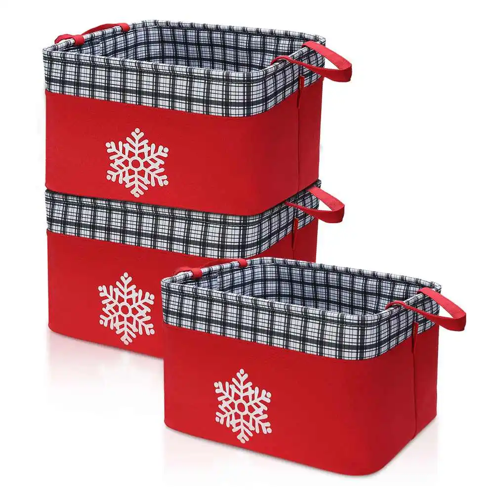 3pcs Folding Storage Basket Non-woven Fabric Clothes Storage Box Toys Organizer Dust-Proof Cabinet Bins Christmas Decoration
3pcs Folding Storage Basket Non-woven Fabric Clothes Storage Box Toys Organizer Dust-Proof Cabinet Bins Christmas Decoration