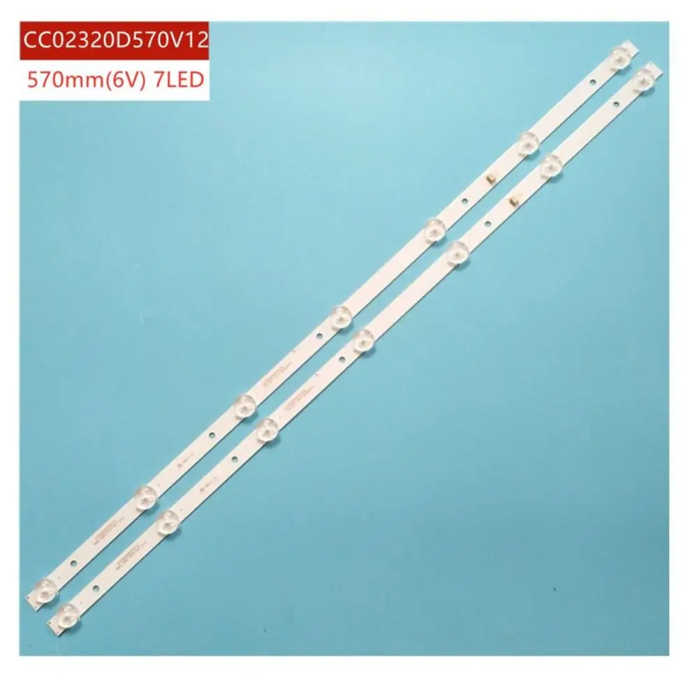 570mm TV Lamps Kit LED Backlight Strips CC02320D570V08 32L 2X7 7S1P 20200915 LED Bars Bands Rulers CV315PW07S VVH32L147G22LTY
570mm TV Lamps Kit LED Backlight Strips CC02320D570V08 32L 2X7 7S1P 20200915 LED Bars Bands Rulers CV315PW07S VVH32L147G22LTY