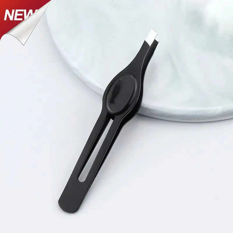 

Convenient Eyebrow Tweezers Professional Hair Removal Stainless Steel Slanted Eye Brow Clips High Quality Makeup Removal Tools