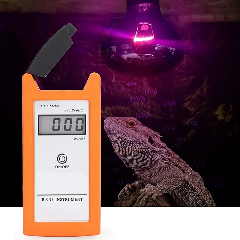 Portable UVA Meter Silica Gel Material 0‑1999 μW/cm² 3.5-Bit LCD UVA Solar Lamp Tester for Reptile
Portable UVA Meter Silica Gel Material 0‑1999 μW/cm² 3.5-Bit LCD UVA Solar Lamp Tester for Reptile