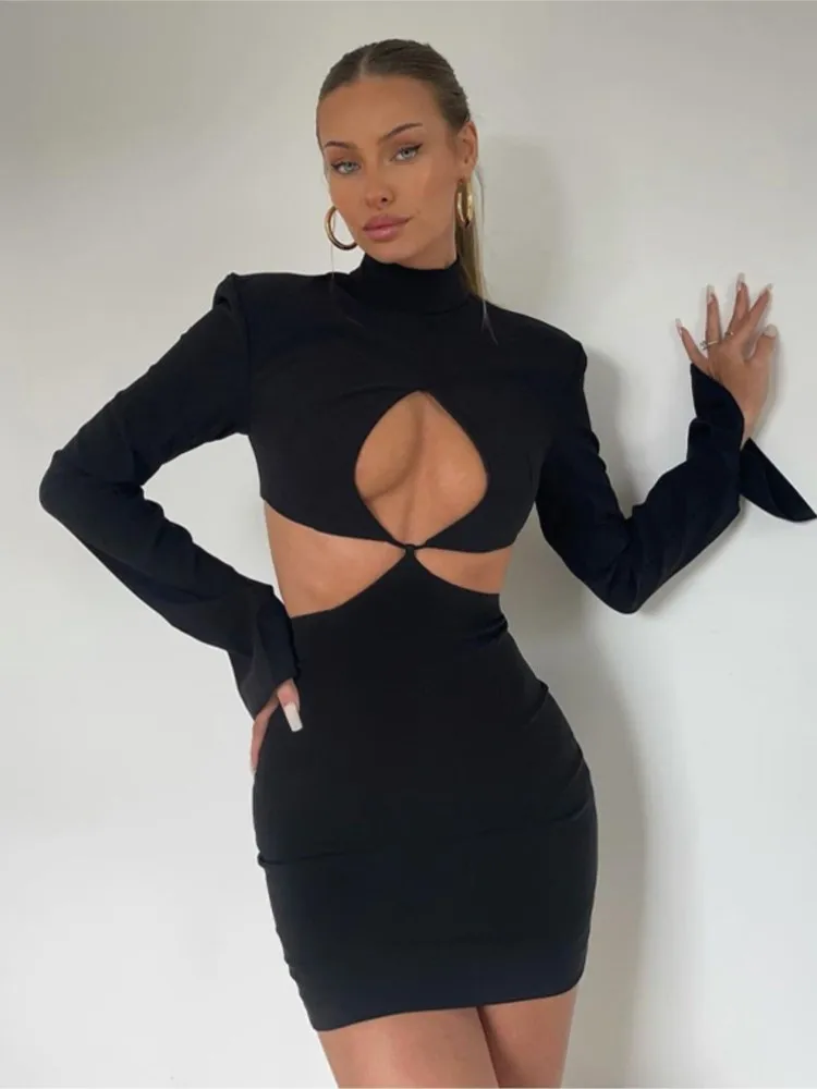 Women's 2022 Spring Autumn Models Waist Hollow Solid Color Long-sleeved Slim Fashion Hip Bodycon Dress Women Clothes Vestidos
Women's 2022 Spring Autumn Models Waist Hollow Solid Color Long-sleeved Slim Fashion Hip Bodycon Dress Women Clothes Vestidos