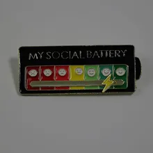 Bored Wear A Little Brooch That Shows How You Feel Every Day! Lightning Can Slide! Personalized and Creative Gift Brooch