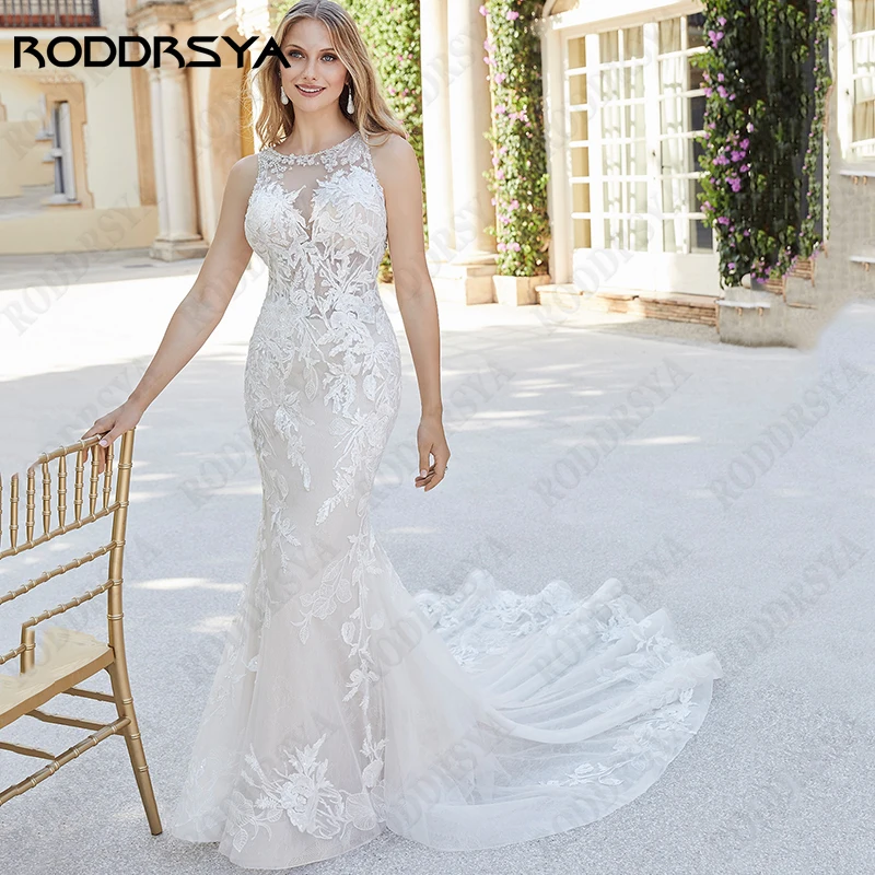 RODDRSYA O-Neck Mermaid Robe De Mariée Bohème Sleeveless Appliques Tulle Bridal Party Elegant Backless Wedding Dress Custom Made
RODDRSYA O-Neck Mermaid Robe De Mariée Bohème Sleeveless Appliques Tulle Bridal Party Elegant Backless Wedding Dress Custom Made