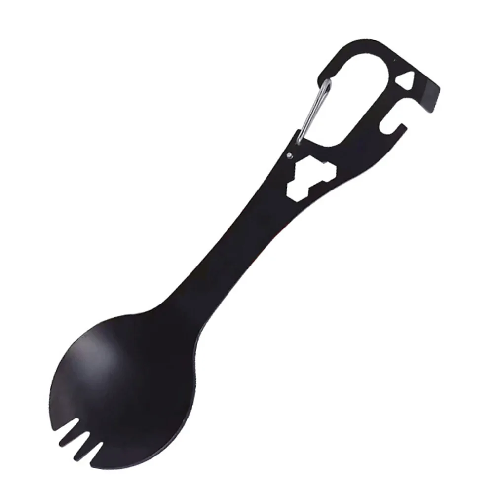Tableware Fork Spoon Can Opener Key Chain Multifunctional Stainless Steel 15*4.2*1cm Bottle Opener For Outdoor Camping
Tableware Fork Spoon Can Opener Key Chain Multifunctional Stainless Steel 15*4.2*1cm Bottle Opener For Outdoor Camping
