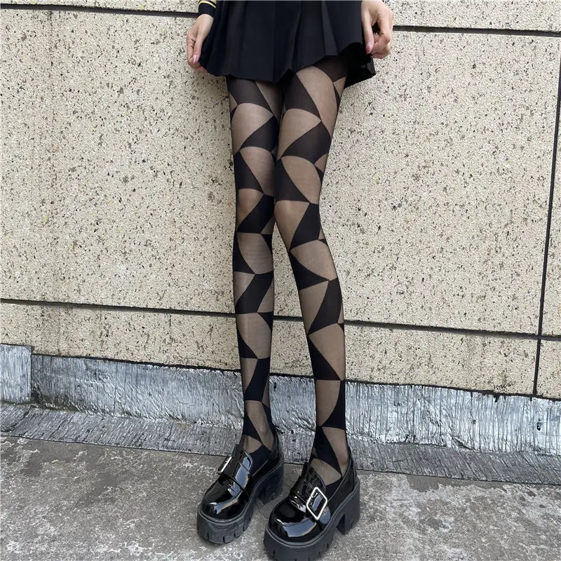 Nightclub style silk stockings personalized splicing dark thin legged Jumpsuit socks JK sexy pure desire black silk
Nightclub style silk stockings personalized splicing dark thin legged Jumpsuit socks JK sexy pure desire black silk