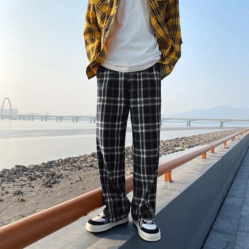 Spring Yellow/Black Plaid Pants Men Fashion Retro Casual Pants Men Streetwear Loose Hip Hop Straight Pants Mens Trousers S-2XL
Spring Yellow/Black Plaid Pants Men Fashion Retro Casual Pants Men Streetwear Loose Hip Hop Straight Pants Mens Trousers S-2XL