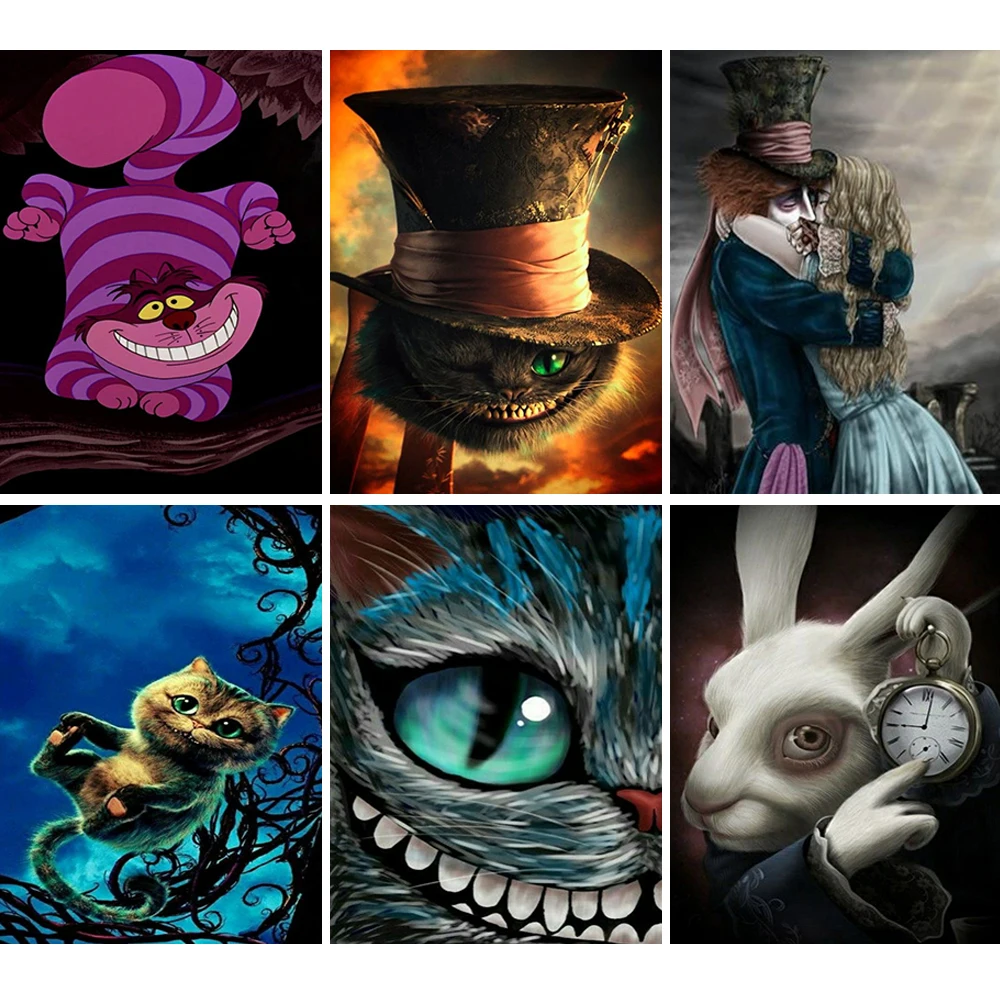 5D Disney Diamond Painting Alice In Wonderland Diamond Embroidery Cartoon Cat Mosaic Rhinestone Picture DIY Home Decor
5D Disney Diamond Painting Alice In Wonderland Diamond Embroidery Cartoon Cat Mosaic Rhinestone Picture DIY Home Decor