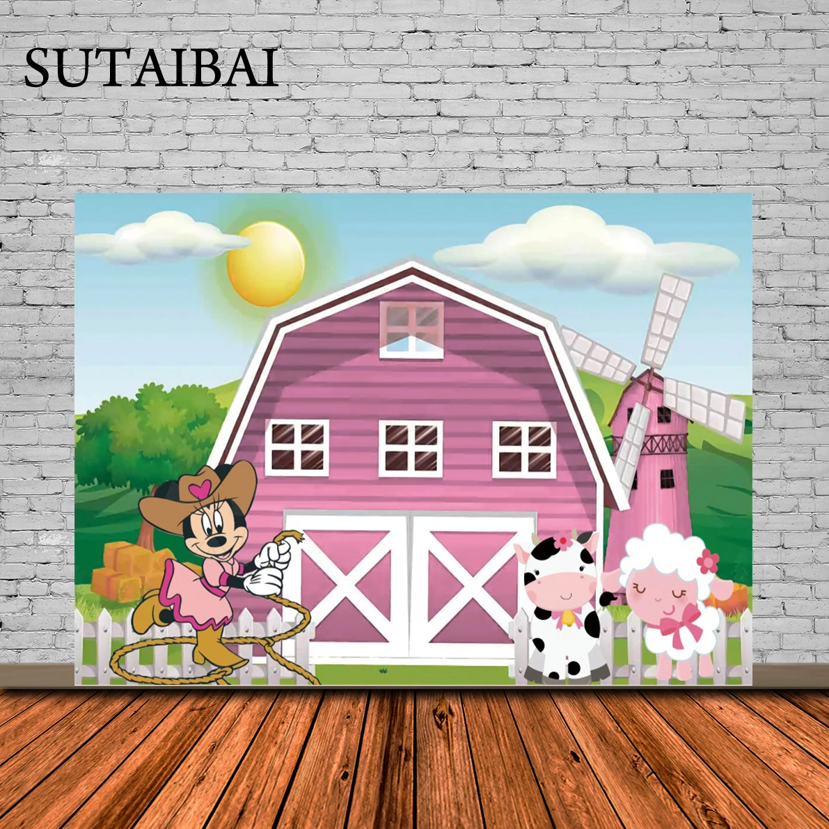 Farm Animals Minnie Mouse Party Backdrop Pink Barn Baby Shower Birthday Photography Background Cow Grass Rustic Barnyard Scenic
Farm Animals Minnie Mouse Party Backdrop Pink Barn Baby Shower Birthday Photography Background Cow Grass Rustic Barnyard Scenic
