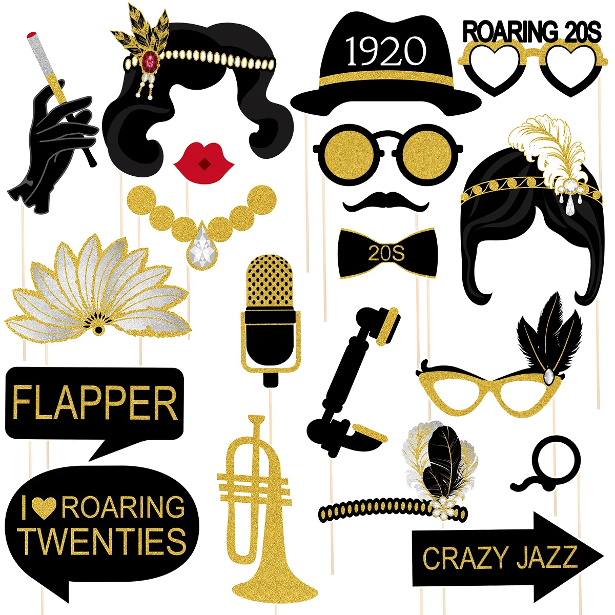 Party Photo Props Decorations Booth 1920S Gatsbychristmas Wild West Funny Roaring 20S Great Decor
Party Photo Props Decorations Booth 1920S Gatsbychristmas Wild West Funny Roaring 20S Great Decor