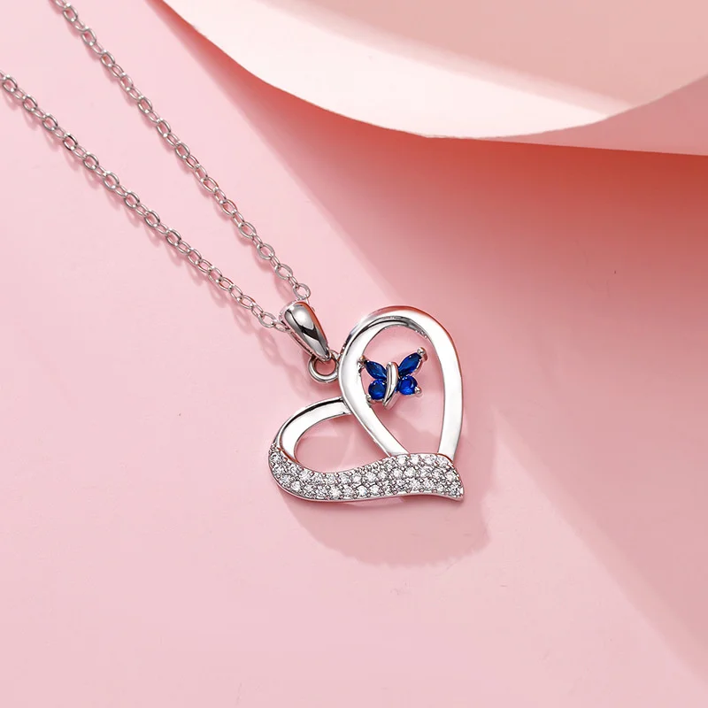 Romantic Crystal Butterfly Pendant Necklace Women Jewelry New Arrival 925 Sterling Silver Chain Necklace For Girls Birthday Gift
Romantic Crystal Butterfly Pendant Necklace Women Jewelry New Arrival 925 Sterling Silver Chain Necklace For Girls Birthday Gift