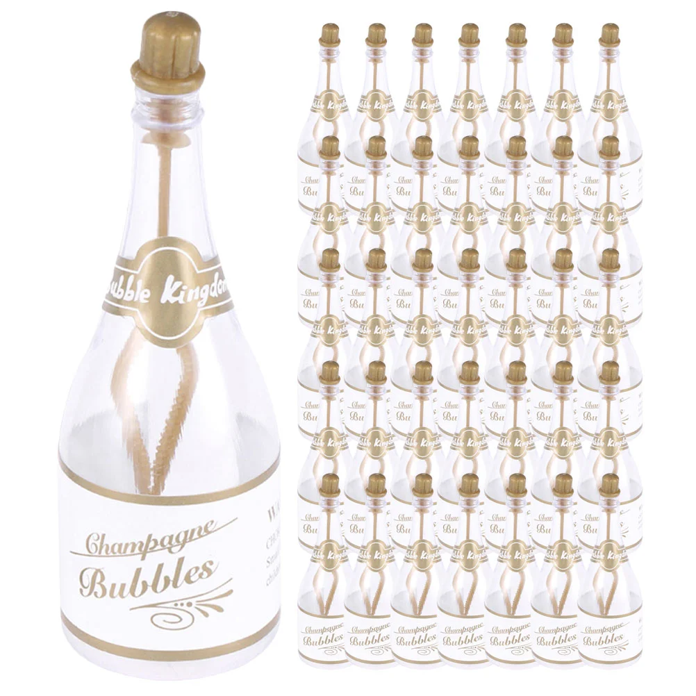 

36 Pcs Mini Toys Kids Wedding Bubble Bottle Small Champagne Bottles Empty Celebration Plastic Bachelorette Party Bulk Child