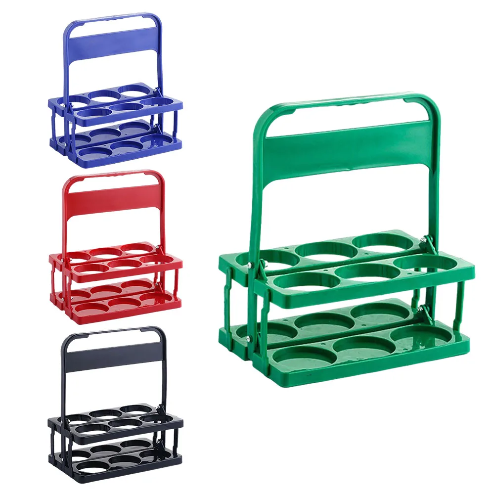 1pc Portable Foldable Beer Rack Reusable 6 Pack Beer Bottle Carrier Basket Plastic Bottle Holder 32x18x27cm
1pc Portable Foldable Beer Rack Reusable 6 Pack Beer Bottle Carrier Basket Plastic Bottle Holder 32x18x27cm
