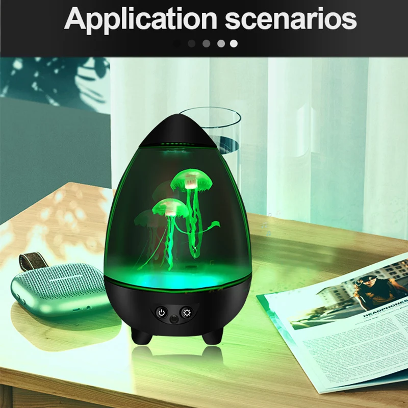 USB Remote LED Night Light Aquarium Tank Simulation Relaxing Mood Jellyfish Decor Lamp Christmas Gift for Kids Home Table Lamp
USB Remote LED Night Light Aquarium Tank Simulation Relaxing Mood Jellyfish Decor Lamp Christmas Gift for Kids Home Table Lamp