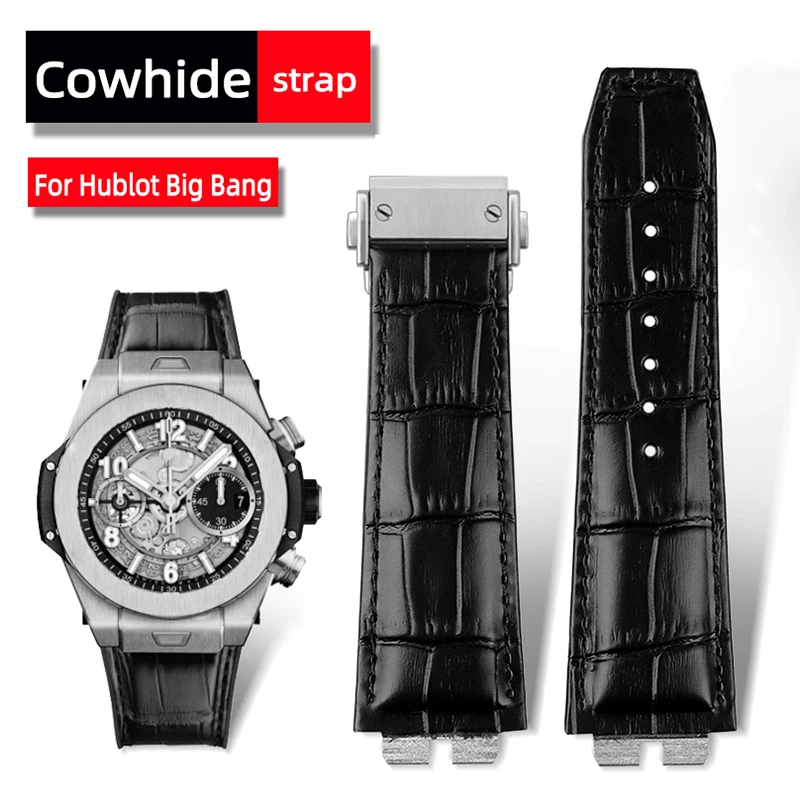 17*27mm Genuine Leather Watchband Fit for Hublot Big Bang 42mm 441 440 Calfskin Quick Release Watch Strap
17*27mm Genuine Leather Watchband Fit for Hublot Big Bang 42mm 441 440 Calfskin Quick Release Watch Strap