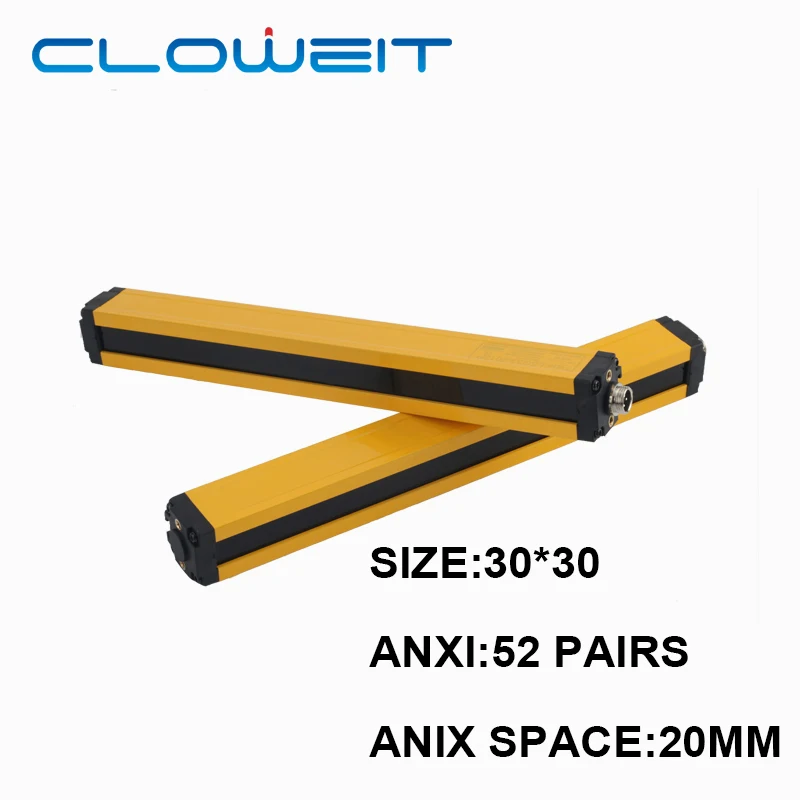 Защитная световая занавеска от cloicht, 3 м, защитный фотоэлектрический датчик зоны переключения, 52 луча, 20 мм, решетка, устройство безопасности,...
Защитная световая занавеска от cloicht, 3 м, защитный фотоэлектрический датчик зоны переключения, 52 луча, 20 мм, решетка, устройство безопасности,...