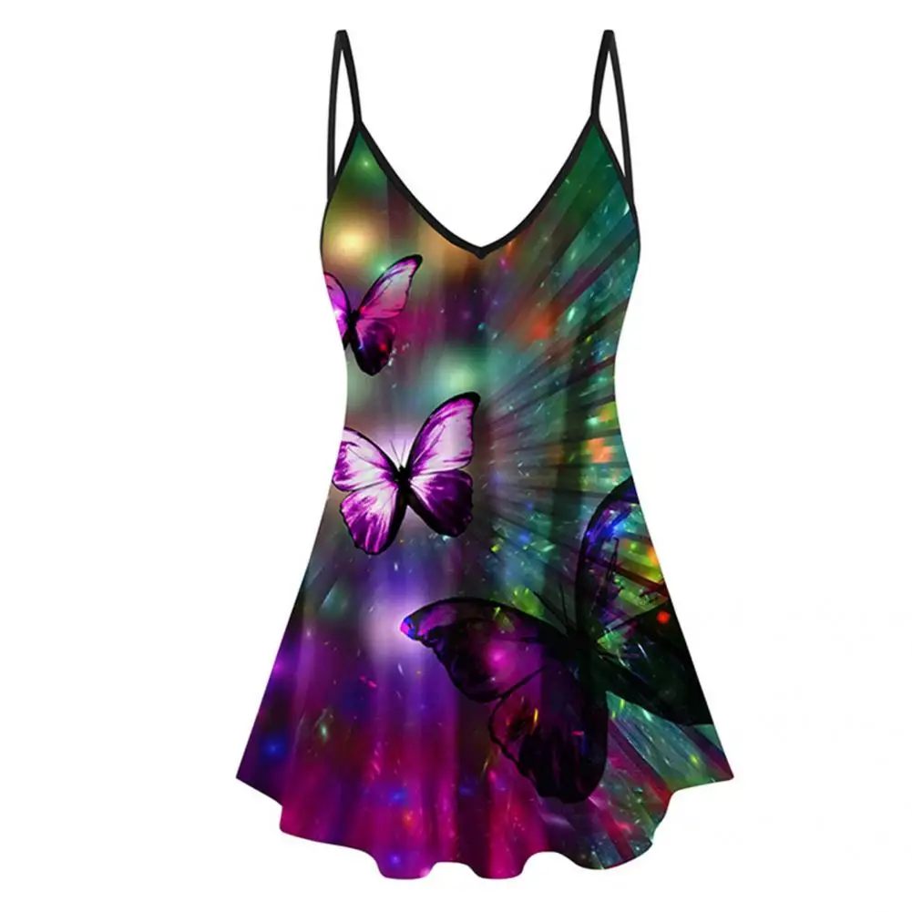 Trendy Women Camisole Fashion Vest Shoulder Straps Butterfly Print V Neck Camisole Skin-friendly
Trendy Women Camisole Fashion Vest Shoulder Straps Butterfly Print V Neck Camisole Skin-friendly