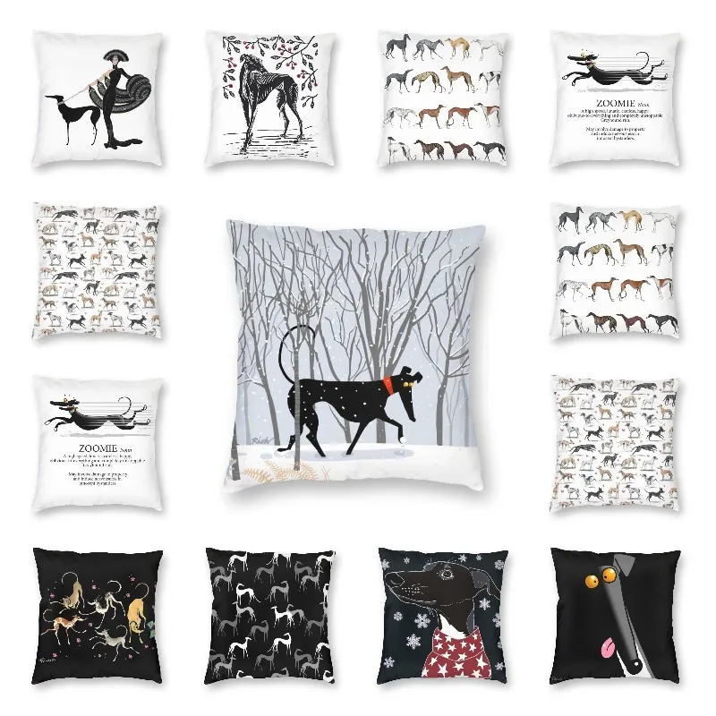 Greyhound - Dog Pattern Square Cushion Cover Funny Pillow Case Home Decor Sofa 45x45cm
Greyhound - Dog Pattern Square Cushion Cover Funny Pillow Case Home Decor Sofa 45x45cm