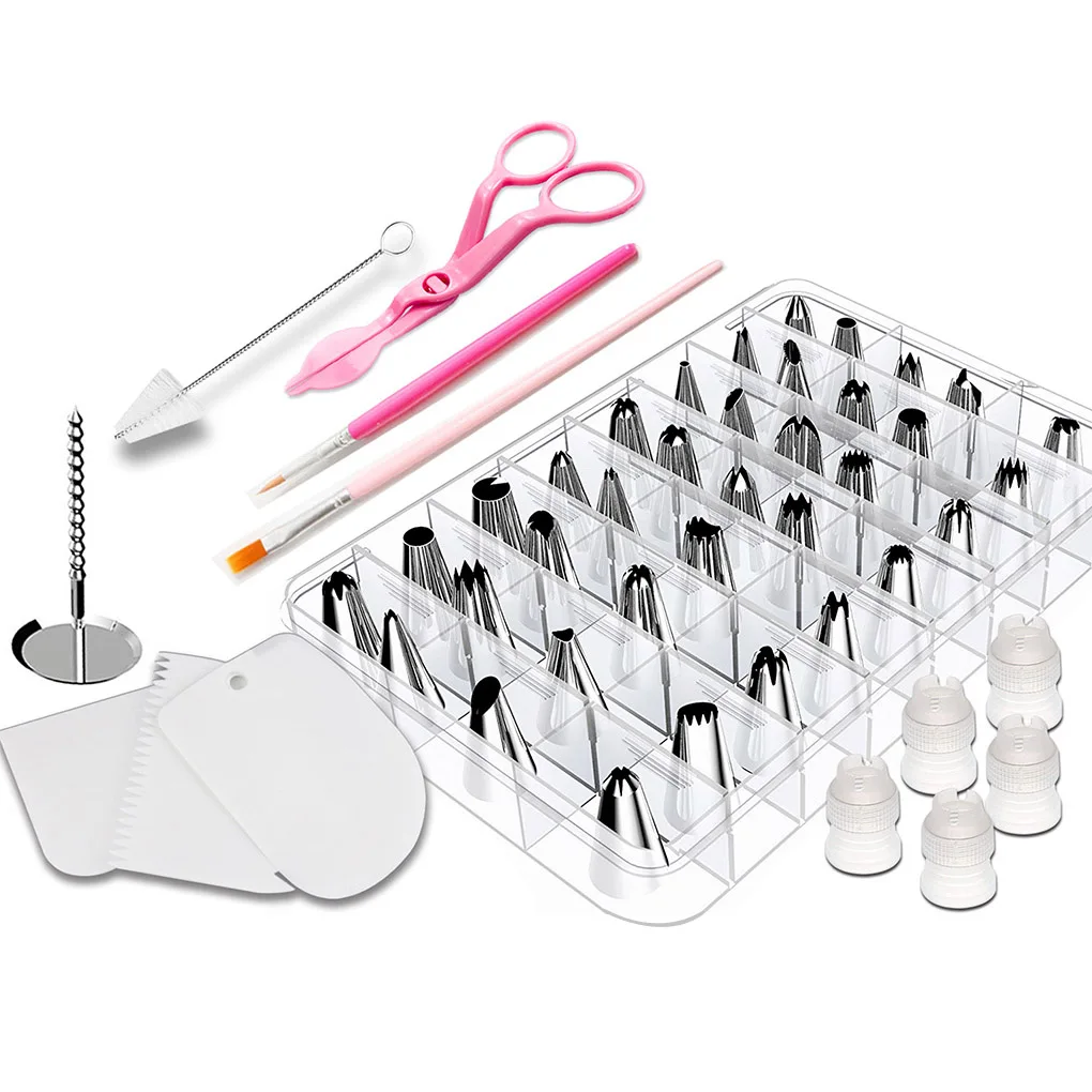 83 Pcs/set Cake Decorating Icing Bag Nozzles Set Disposable Piping Bag Stainless Steel Nozzles Kit
83 Pcs/set Cake Decorating Icing Bag Nozzles Set Disposable Piping Bag Stainless Steel Nozzles Kit