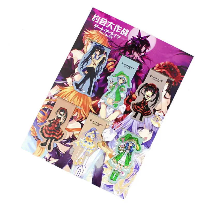 6pcs DATE A LIVE Anime Magnetic Bookmark Magnet Bookmark Child Student Kawaii Gift Bookmarks Office Stationery
6pcs DATE A LIVE Anime Magnetic Bookmark Magnet Bookmark Child Student Kawaii Gift Bookmarks Office Stationery