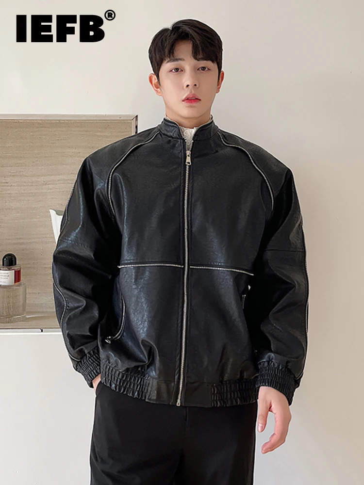 IEFB Korean Chic Niche Light Luxury PU Leather Jacket For Men 2022 New Zipper Design Black Coats High Quality Clothes 9A1157
IEFB Korean Chic Niche Light Luxury PU Leather Jacket For Men 2022 New Zipper Design Black Coats High Quality Clothes 9A1157