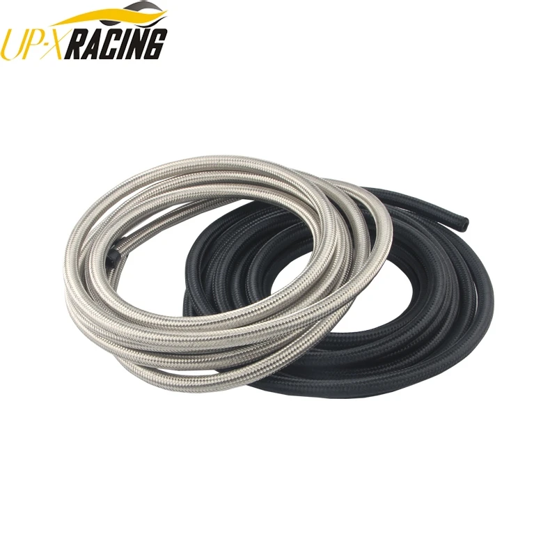AN4 auto nylon stainless double braided hose black fuel oil gas hose fitting oil cooler fitting hose
AN4 auto nylon stainless double braided hose black fuel oil gas hose fitting oil cooler fitting hose