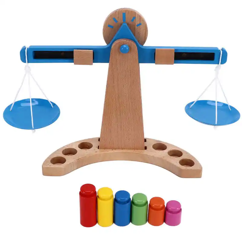 Montessori Educational Wooden Weighing Scale Toy Set Balancing Scale Toy Math Teaching Educational Toy for Children
Montessori Educational Wooden Weighing Scale Toy Set Balancing Scale Toy Math Teaching Educational Toy for Children