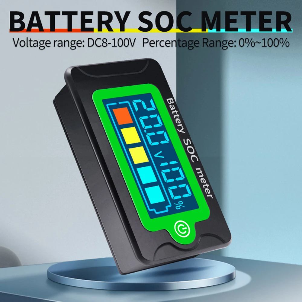 Battery SOC Meter 12V 24V 36V 48V 72V Waterproof Power Meter Capacity Indicator DC8-100V Direct Current Voltmeter Battery Tester
Battery SOC Meter 12V 24V 36V 48V 72V Waterproof Power Meter Capacity Indicator DC8-100V Direct Current Voltmeter Battery Tester