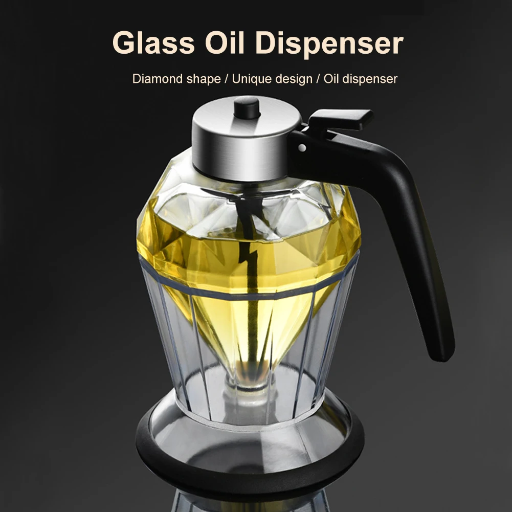 Diamond Shape Glass Oil Dispenser Bottle Honey Soy Sauce Kitchen Seasoning Storage Bottle With Holder Stand Kitchen Gadgets
Diamond Shape Glass Oil Dispenser Bottle Honey Soy Sauce Kitchen Seasoning Storage Bottle With Holder Stand Kitchen Gadgets