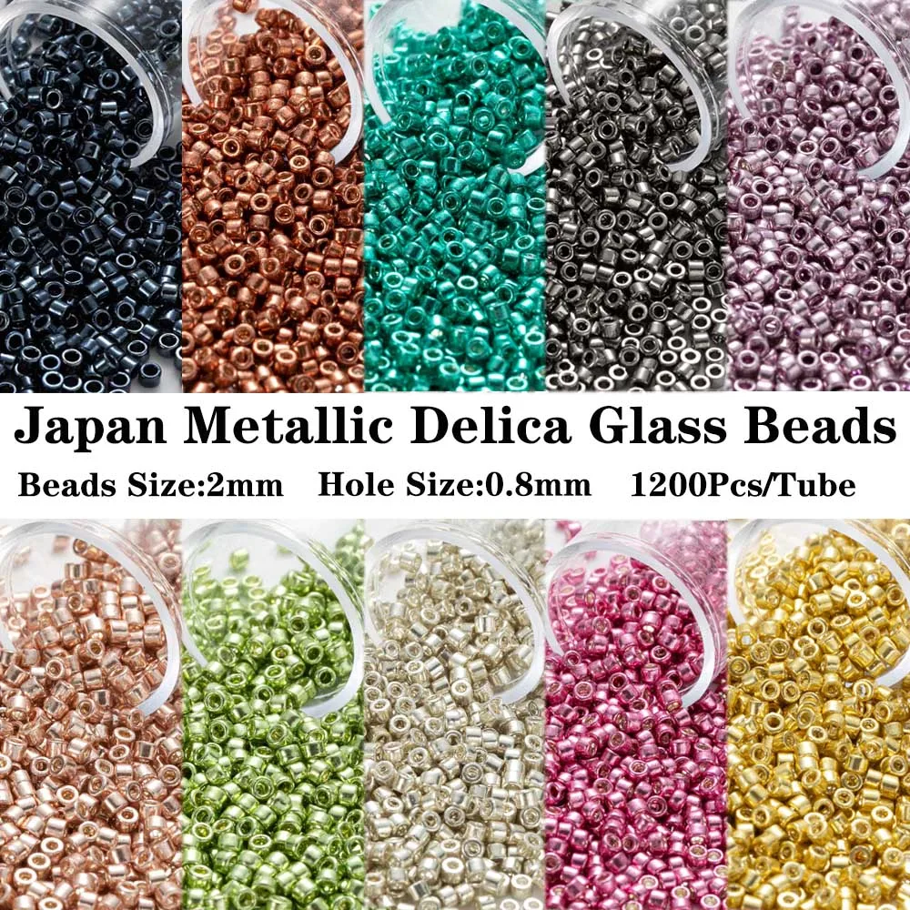 1200Pcs Japan Delica Glass Beads Metallic Colors Dark Mint Green 2MM 10G/Tube Punk Style Clothing Handmade Accessories
1200Pcs Japan Delica Glass Beads Metallic Colors Dark Mint Green 2MM 10G/Tube Punk Style Clothing Handmade Accessories