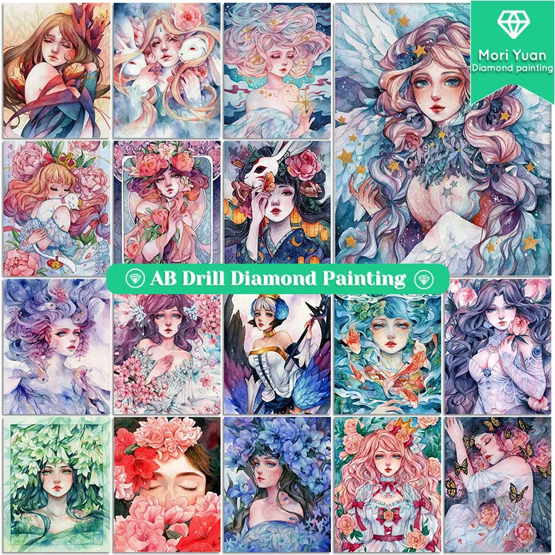 MoriYuan New AB Diamond Painting Cartoon Art Full Square/Round Cross Stitch Kit Diy Mosaic Girl Picture Diamont Embroidery Decor
MoriYuan New AB Diamond Painting Cartoon Art Full Square/Round Cross Stitch Kit Diy Mosaic Girl Picture Diamont Embroidery Decor