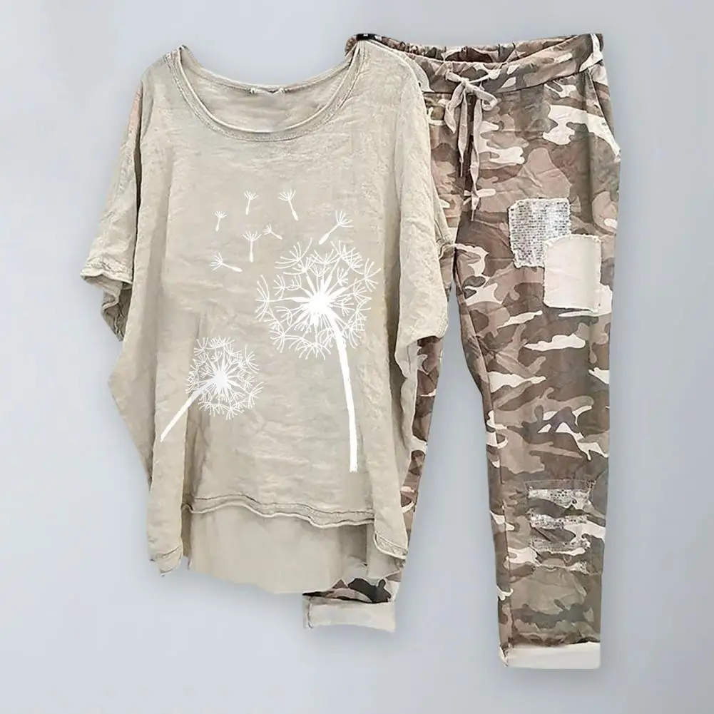 2 Pcs/Set Summer Top Pants Set Two Piece Suit Women T-shirt Pants Set Half Sleeves Sports Women T-shirt Pants Set Homewear
2 Pcs/Set Summer Top Pants Set Two Piece Suit Women T-shirt Pants Set Half Sleeves Sports Women T-shirt Pants Set Homewear