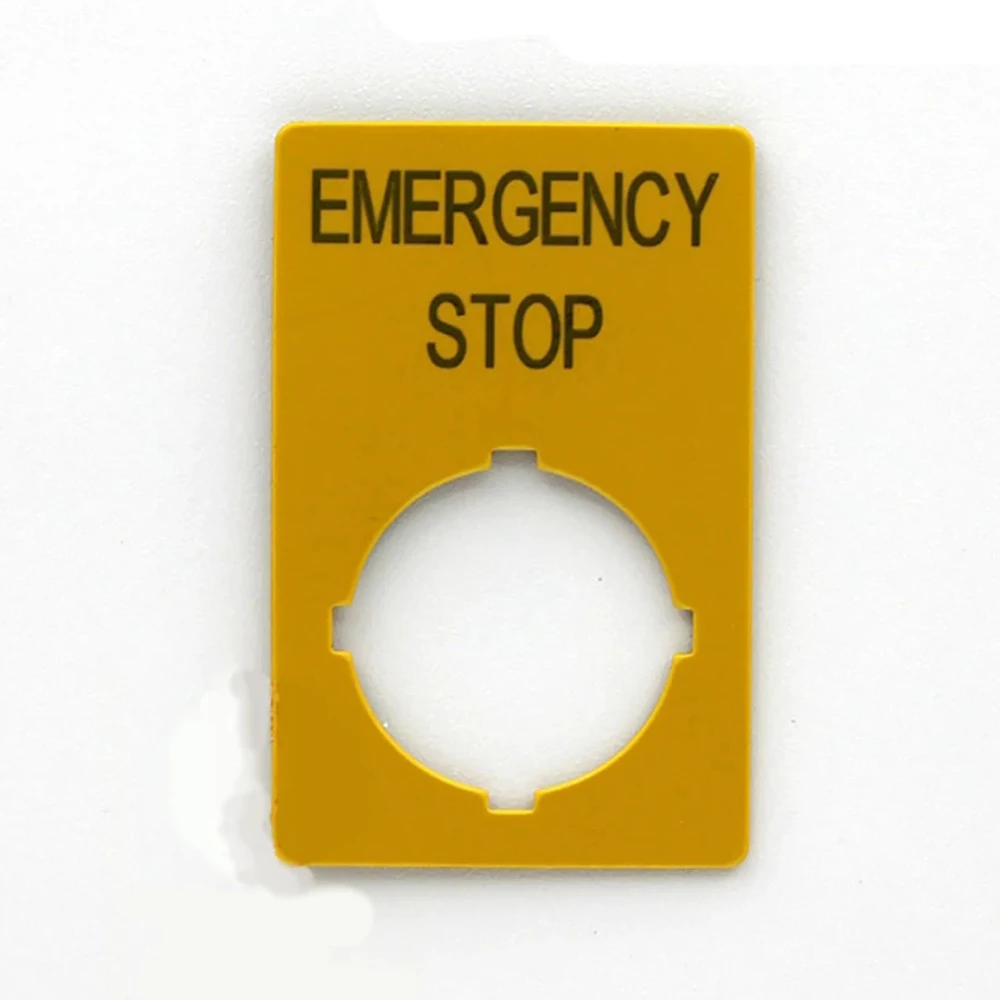 M22-XZK-GB99 for EATON MOELLER33x50 Emergency Stop Button Label 
M22-XZK-GB99 for EATON MOELLER33x50 Emergency Stop Button Label